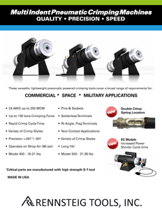 Multi Indent Pneumatic Crimping Machines - Infosheet